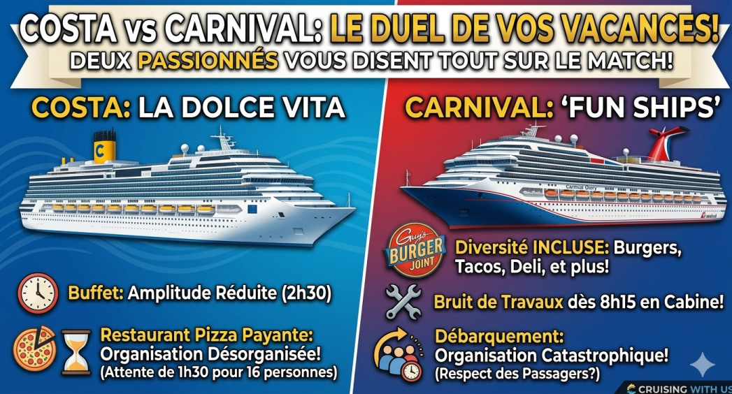 Costa vs Carnival